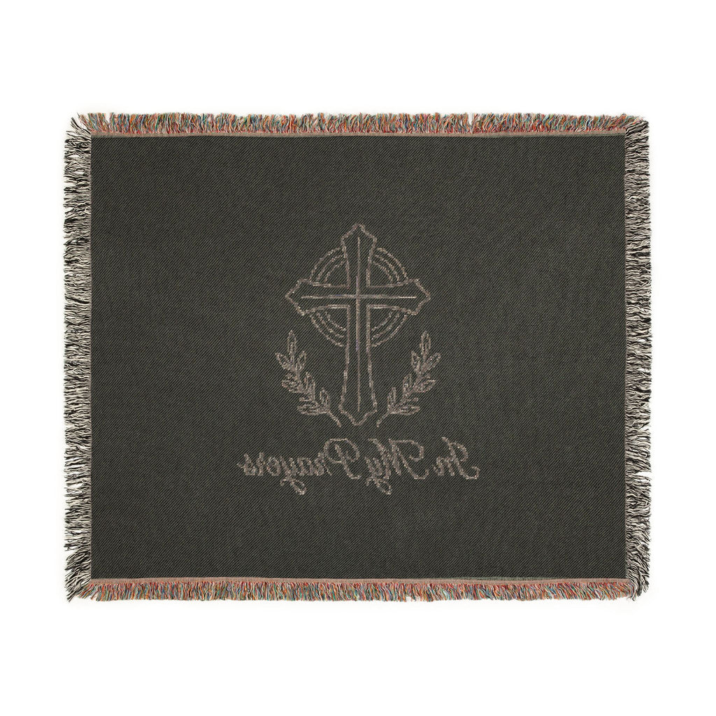 Religious Woven Blanket — 'In My Prayers' Cross Throw