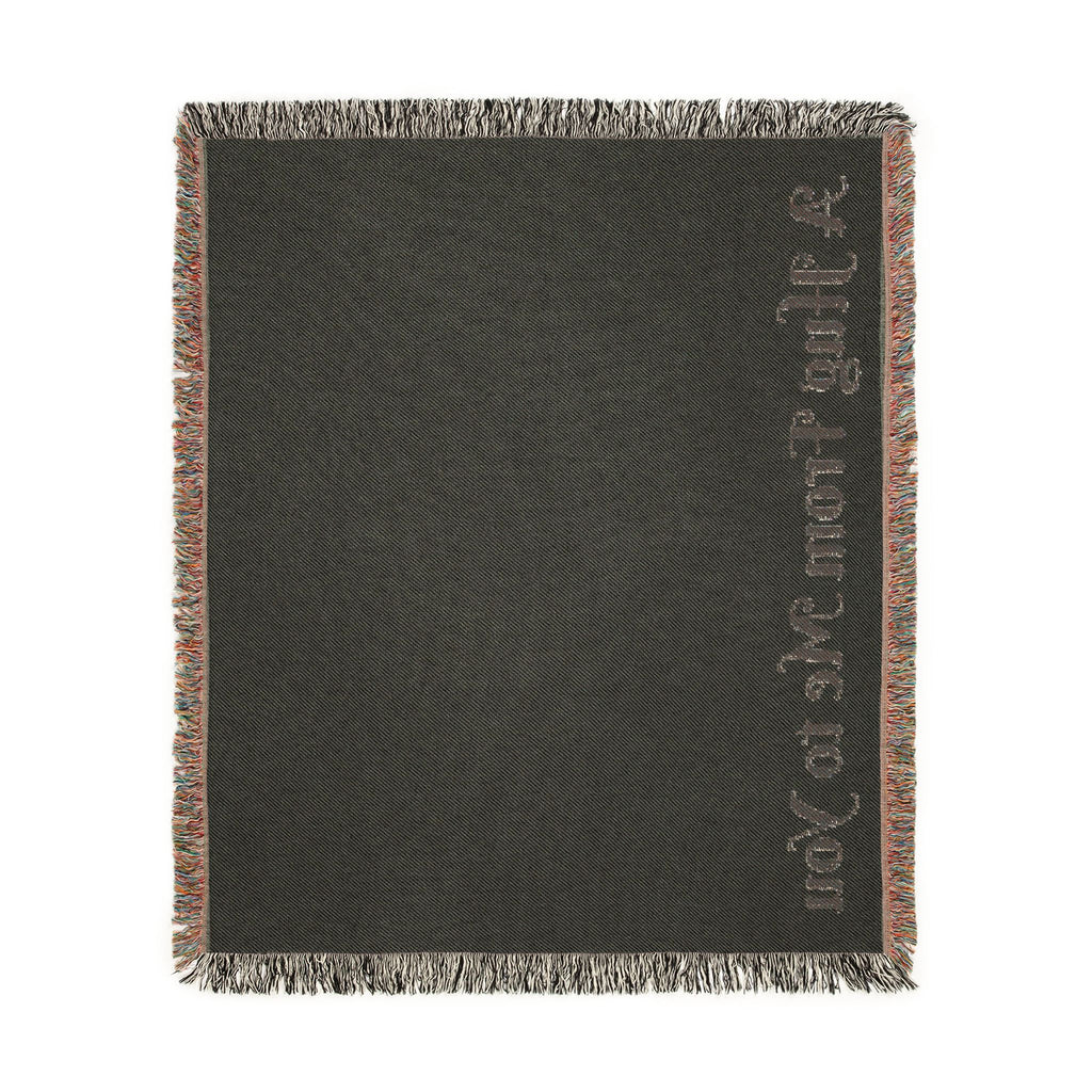 Sympathy Message Woven Blanket — “A Hug From Me to You” Cozy Cotton Throw