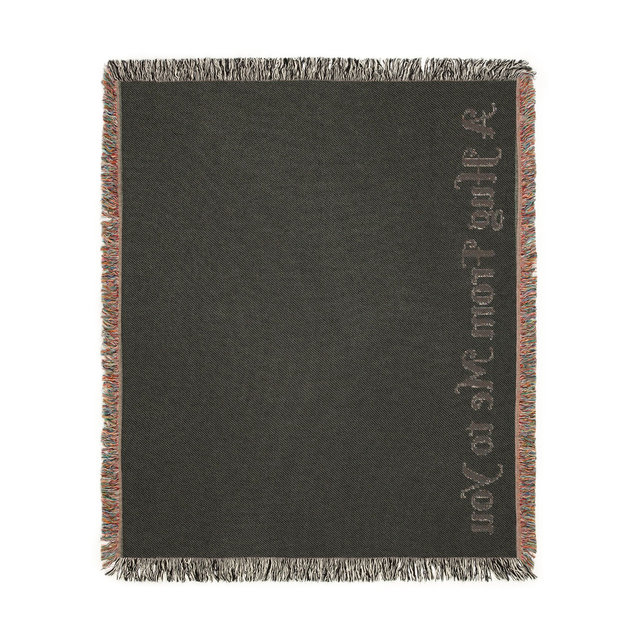 Sympathy Message Woven Blanket — “A Hug From Me to You” Cozy Cotton Throw