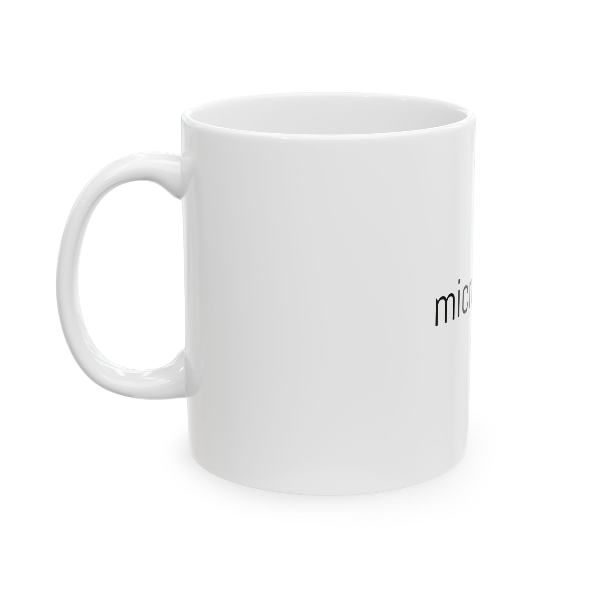 Ceramic Mug — Minimalist "micro-penis" Funny Novelty Coffee Cup