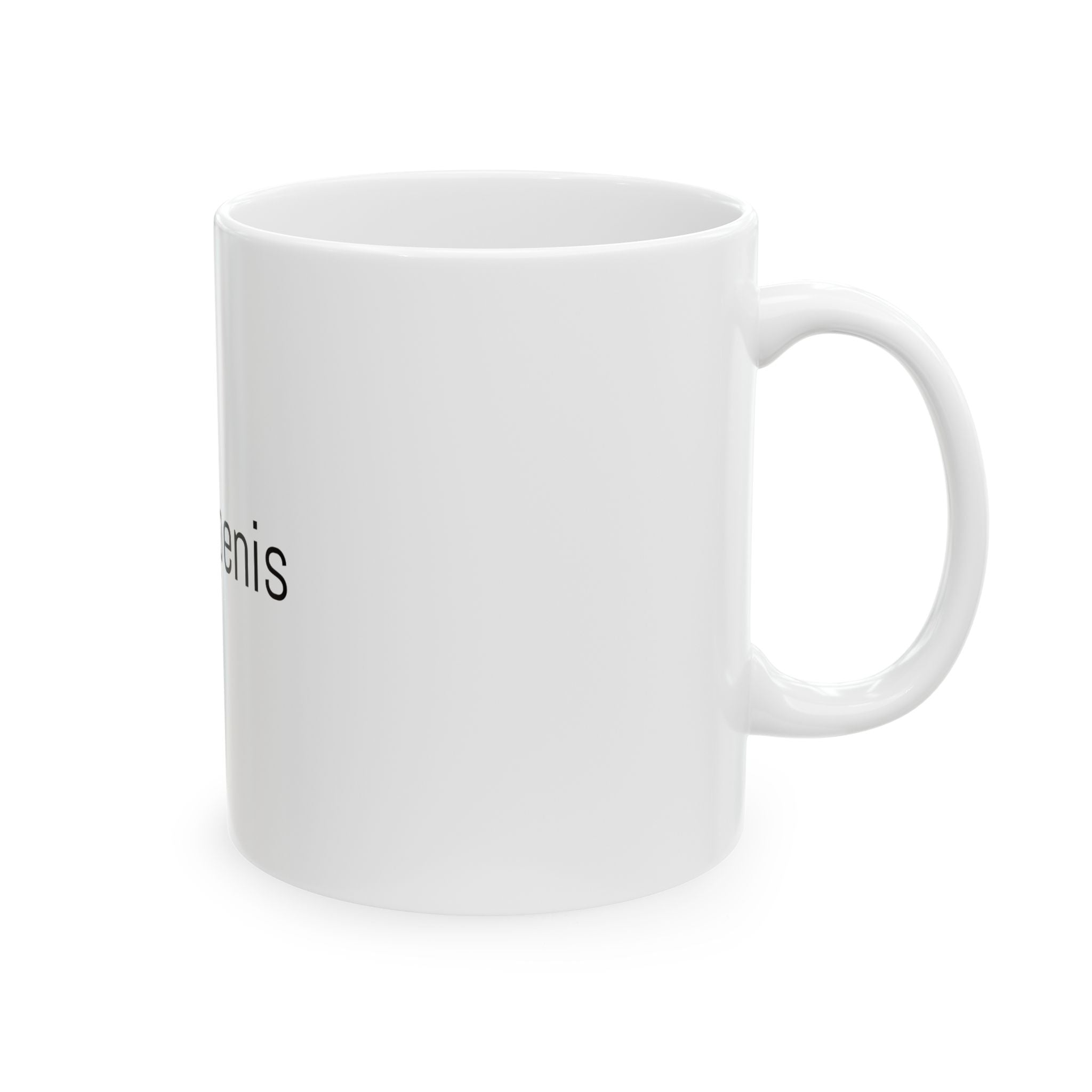 Ceramic Mug — Minimalist "micro-penis" Funny Novelty Coffee Cup