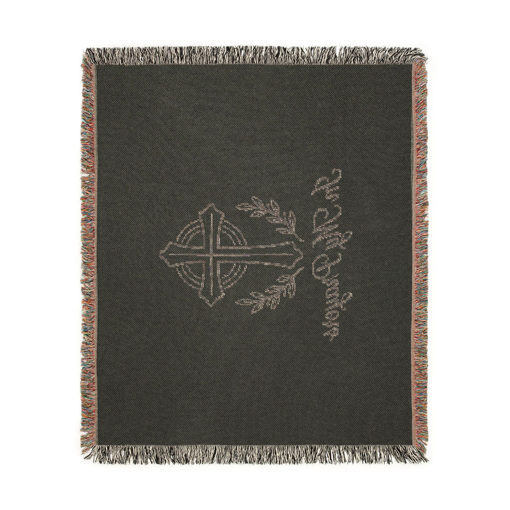 Religious Woven Blanket — 'In My Prayers' Cross Throw