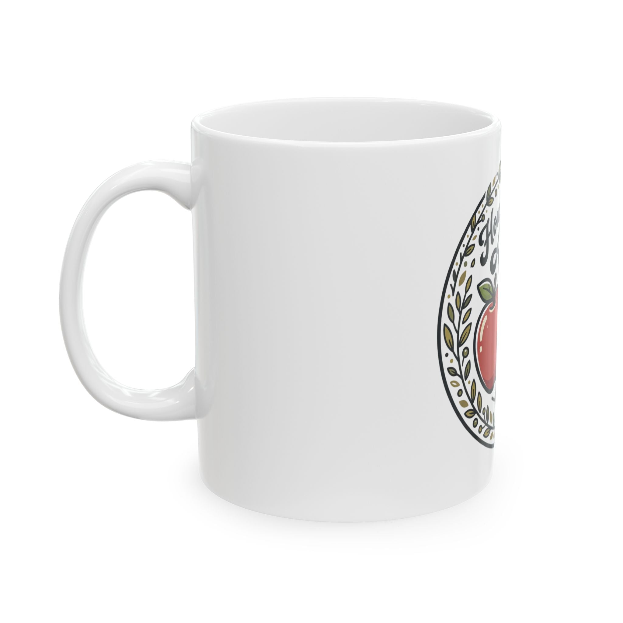 How 'Bout Them Apples Ceramic Mug — Farmhouse Apple Kitchen Coffee Cup (11oz/15oz)