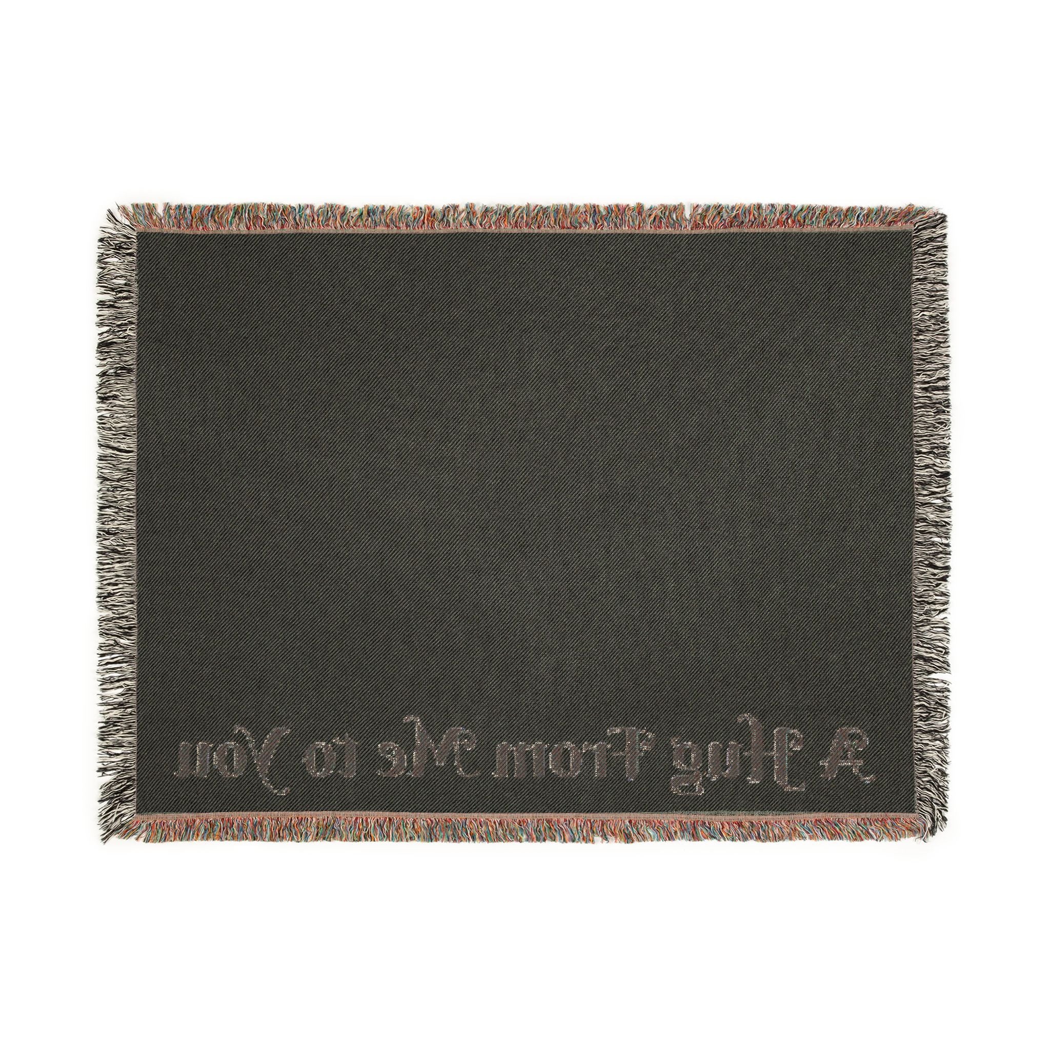 Sympathy Message Woven Blanket — “A Hug From Me to You” Cozy Cotton Throw